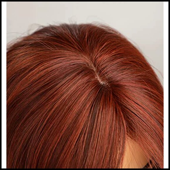 Synthetic Hair Wig with Bangs Shoulder Length Straight Pre-Styled Fashion main image 2